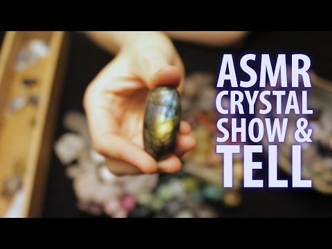 ASMR CRYSTAL SHOW AND TELL, NO TAPPING  2:5 DAYS OF ASMR