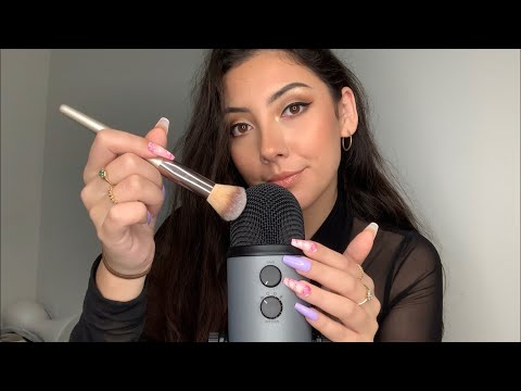 ASMR Sound Assortment | Tapping, Mic Brushing & Scratching, Textured Scratches, LipGloss | Whispered