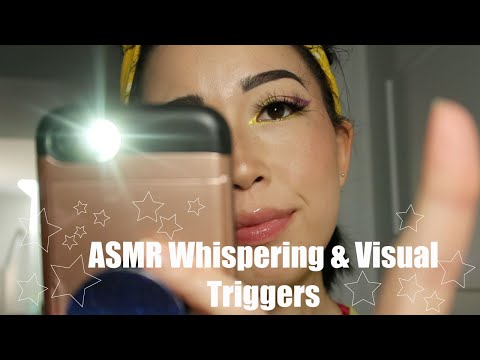 ASMR Tingly Whispering and Visual Triggers (For Relaxing Bedtime Tingles)