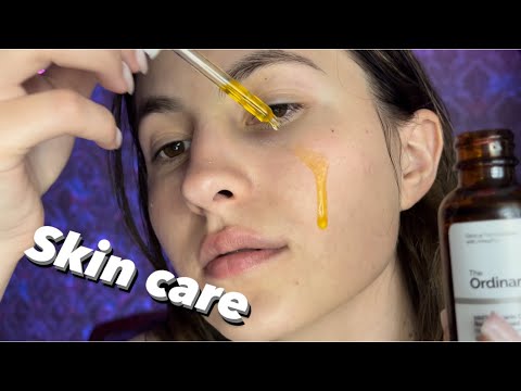 Asmr skin care in 1 minute