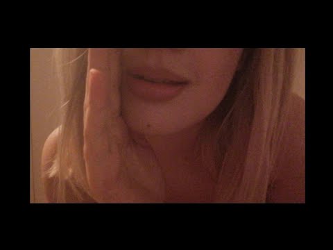 ASMR I Close Up Whispering Trigger Words w/ Hand Movements