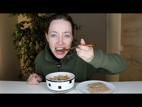 ASMR Eating Sounds | Vegetable Soup & Crispbread