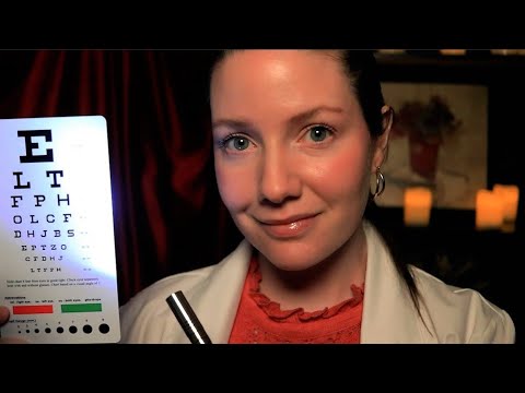 ASMR EYE EXAM Roleplay - Eye Test, Light, Lenses, Colors, Doctor, Whispered #asmr