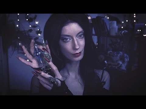 ASMR 🌹 Morticia Addams Pampers YOU 🖤 Spa Day 🕸️ Up-Close Whispers, Personal Attention