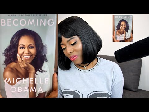 ASMR | READING BECOMING BY MICHELLE OBAMA FOR SLEEP PURPOSES WITH (VOCALS).