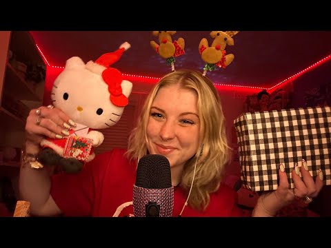 ASMR Fast and Aggressive Christmas Triggers! Tapping, Scratching, Gripping, Cork, Day 8 🎅🏻✨❤️