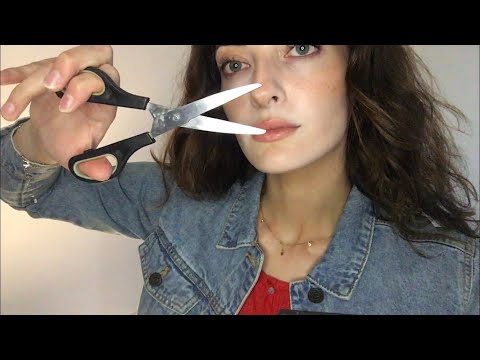 ASMR Haircut & Style | Personal attention, Scissors, Trimming, Spraying