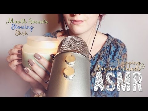 ASMR Français ~ Tapping & Layered sounds / Sksk, Mouth Sounds, Blowing