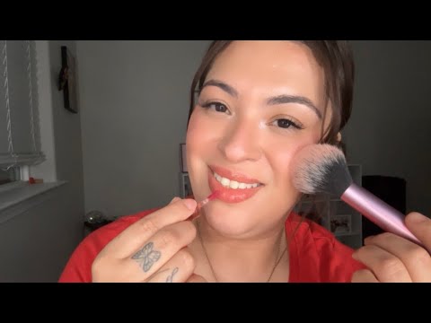 ASMR| Doing your ‘Clean Girl’ makeup look 🌷-personal attention