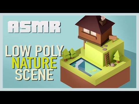 [ASMR] 3D Low Poly Modeling [Low Poly] [Whispering]