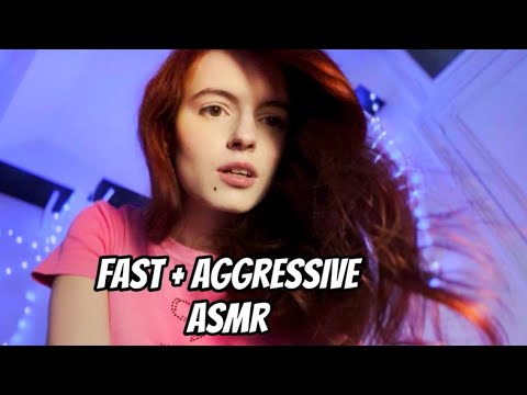 ASMR | Super Fast and Super Aggressive , 100 % Tingles, Visual triggers, Mouth Sounds, Whispering