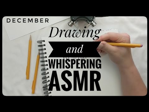 Drawing and Whispering ASMR || January