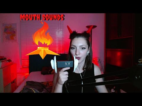 ASMR devilish good mouth sounds with ear licking 😈 [no talking]