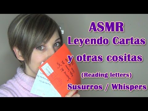 ASMR español  | Leyendo cartas | reading letters | susurros | whispering