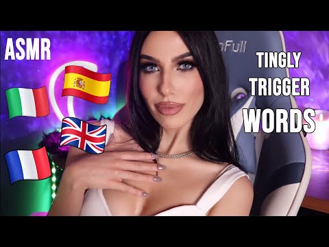 ASMR - Trigger Words In Different Languages + Hand Movements