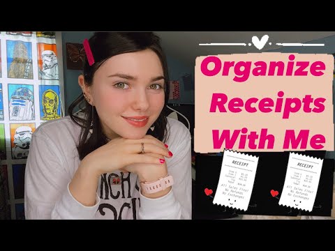 ASMR Organize Receipts With Me 📑 Crinkly Paper Shuffle Sounds
