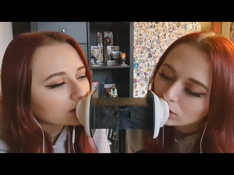 [ASMR] 4K Subs Special😳🎉 ( Twin Mouth Sounds & Ear Nibbling)