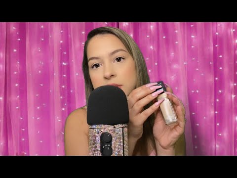 ASMR for sleep 😴 inaudible whispers with tapping and scratching 💖