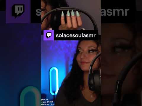 Headphone tapping/scratching | solacesoulasmr on #Twitch