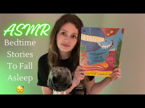 Reading You Bedtime Stories to Fall Asleep ASMR | Whispering, Page Turning, Tapping