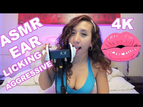 ASMR | AGGRESSIVE EAR LICKING | 4K
