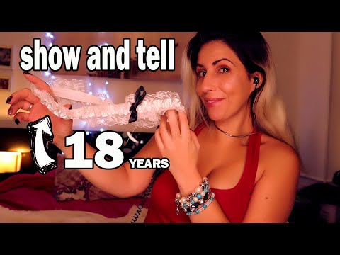 18 AÑOS | ASMR,  cosas que conservo de esa época SHOW AND TELL  | en español