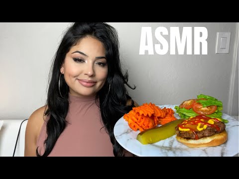 ASMR | Muckbang 🍔 🍟 (crunchy pickle sounds)