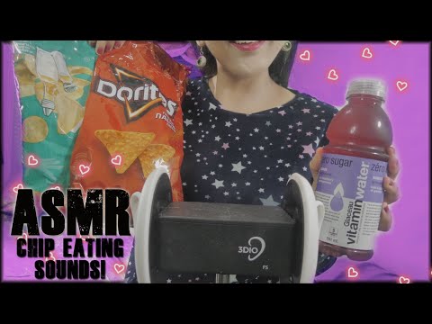 ★#ASMR Strange Girl Eating Sounds Eating Chips Crunchy Sounds ♡3DIO BINAURAL ♡★
