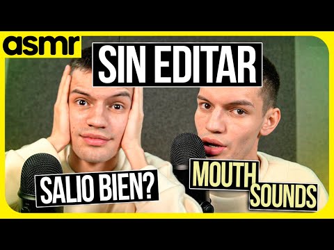 ASMR mouth sounds, spit painting e inaudible SIN EDITAR ASMR español