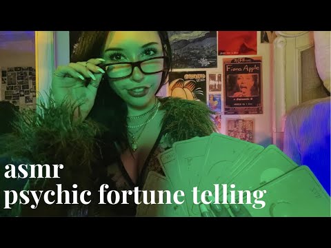 ASMR: eccentric psychic tells your fortune🔮✨ (tarot reading, crystal cleansing, soft spoken)