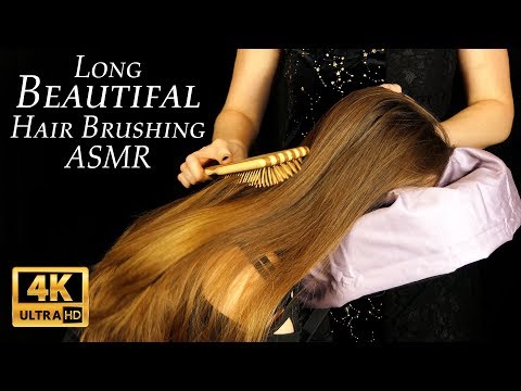 Melt Your Stress! ASMR Hair Brushing & Scalp Massage Long Beautiful Hair w/ Lucy & Corrina