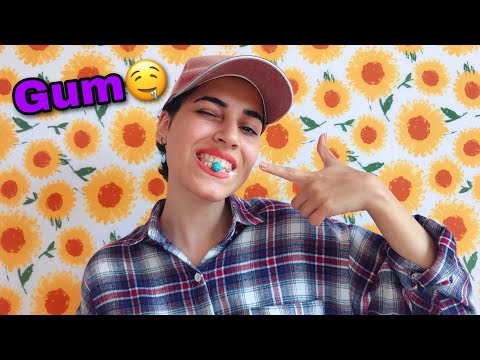 ASMR Gum Chewing / mouth sounds / Fast gum chewing