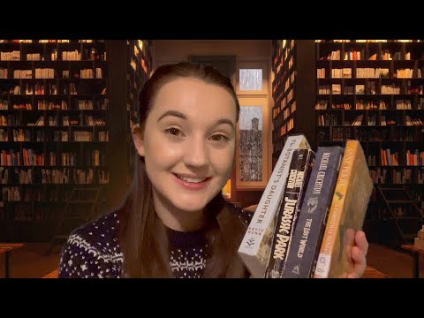 ASMR | Cosy Library Assistant Roleplay 📚 (Book Tapping & Page Turning) | ASMRMAS DAY 17