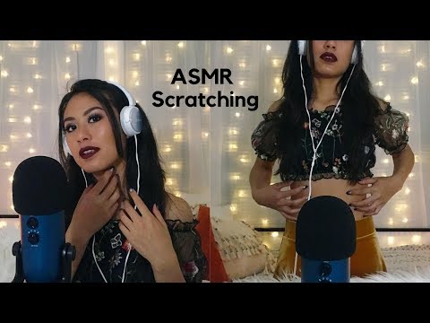ASMR Skin Scratching ~ Hands, Arms, Neck, Stomach