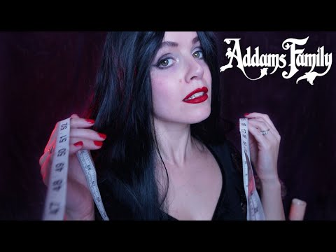 ASMR MORTICIA ADDAMS MEASURES YOU FOR A FUNERAL SUIT