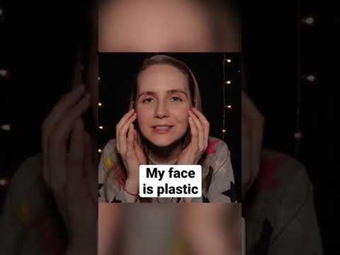 My face is plastic 🤷‍♀️ #asmr #asmrshorts