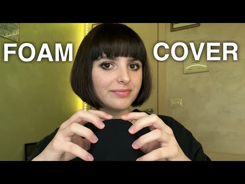ASMR Mic Scratching with Foam Cover🎙️🧽