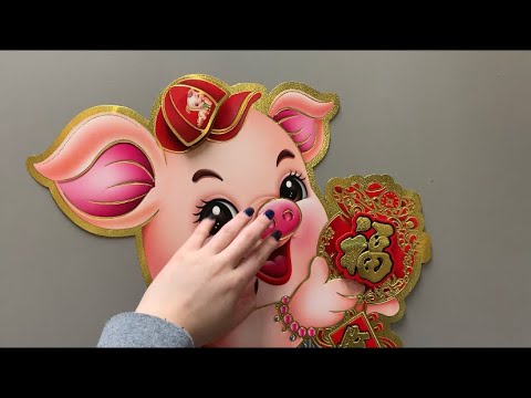 ASMR Tapping On A Pig (scratching, tracing...)