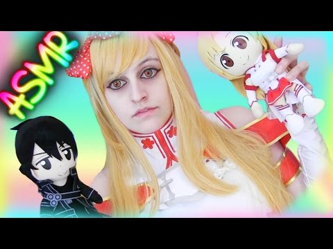 ASMR Caring Girlfriend Role Play ░ Asuna ♡ Sword Art Online, Cosplay, Mouth Sounds, Hair Brushing ♡
