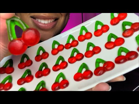 ASMR | Cherry 🍒 Gummy Candy 🍒 Squishy Gummy Eating Sounds!