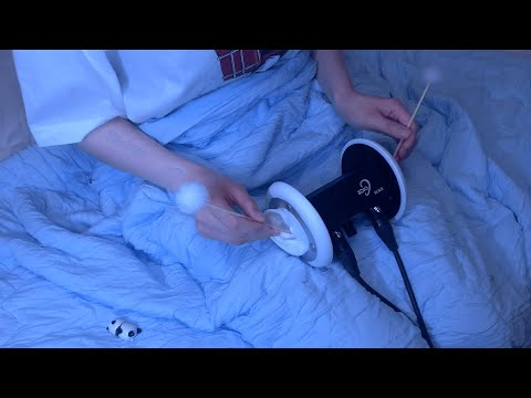 ASMR Ear Cleaning Before Bed for Stress Relief 😪 (Both ears) 3Dio / 耳かき