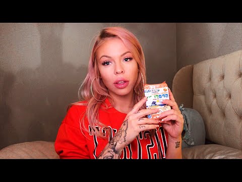 ASMR ALL ABOUT MY TATTOOS + EATING SEAWEED SNACKS