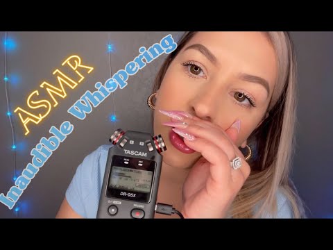 ASMR intense inaudible whispers with gum chewing for EXTREME tinglezzz 💗