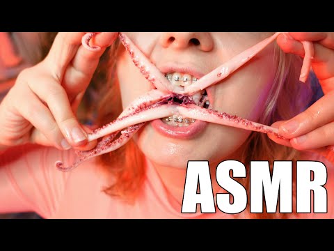 ASMR: eating octopus!