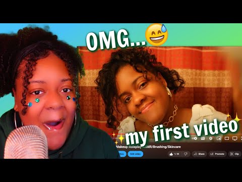ASMR- Reacting To My FIRST ASMR Video 6 Years Later...😭 (I CRINGED SO BAD...😅)