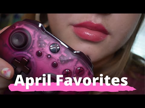 ASMR || UP-Close Lips + April Favorite Products Haul