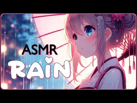 ♥ ASMR Rain on Umbrella ♥ "Dream about the Sun, you Queen of Rain..."