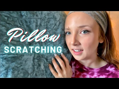 ASMR Pillow & Blanket Scratching with Gentle Whispering To Help You Fall Asleep 😴