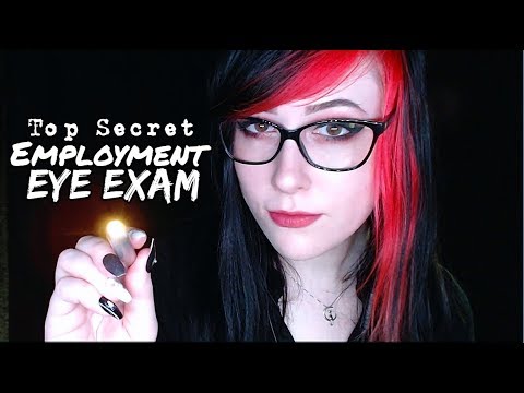 ASMR Top Secret Employment Eye Exam