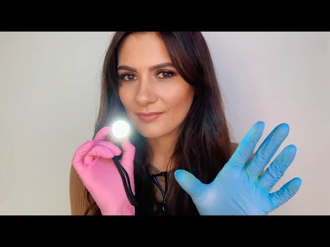ASMR Nonsensical, Random Face Examination (Lights, Gloves, Measuring, Scissors)